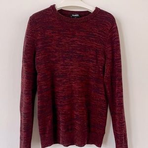 EXPRESS - Red & Black Textured Sweater